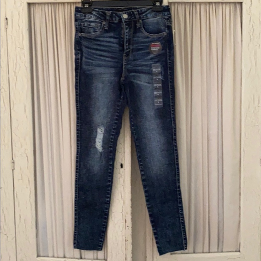 NWT Aeropostale Dk blue High-waisted Ankle Jeans